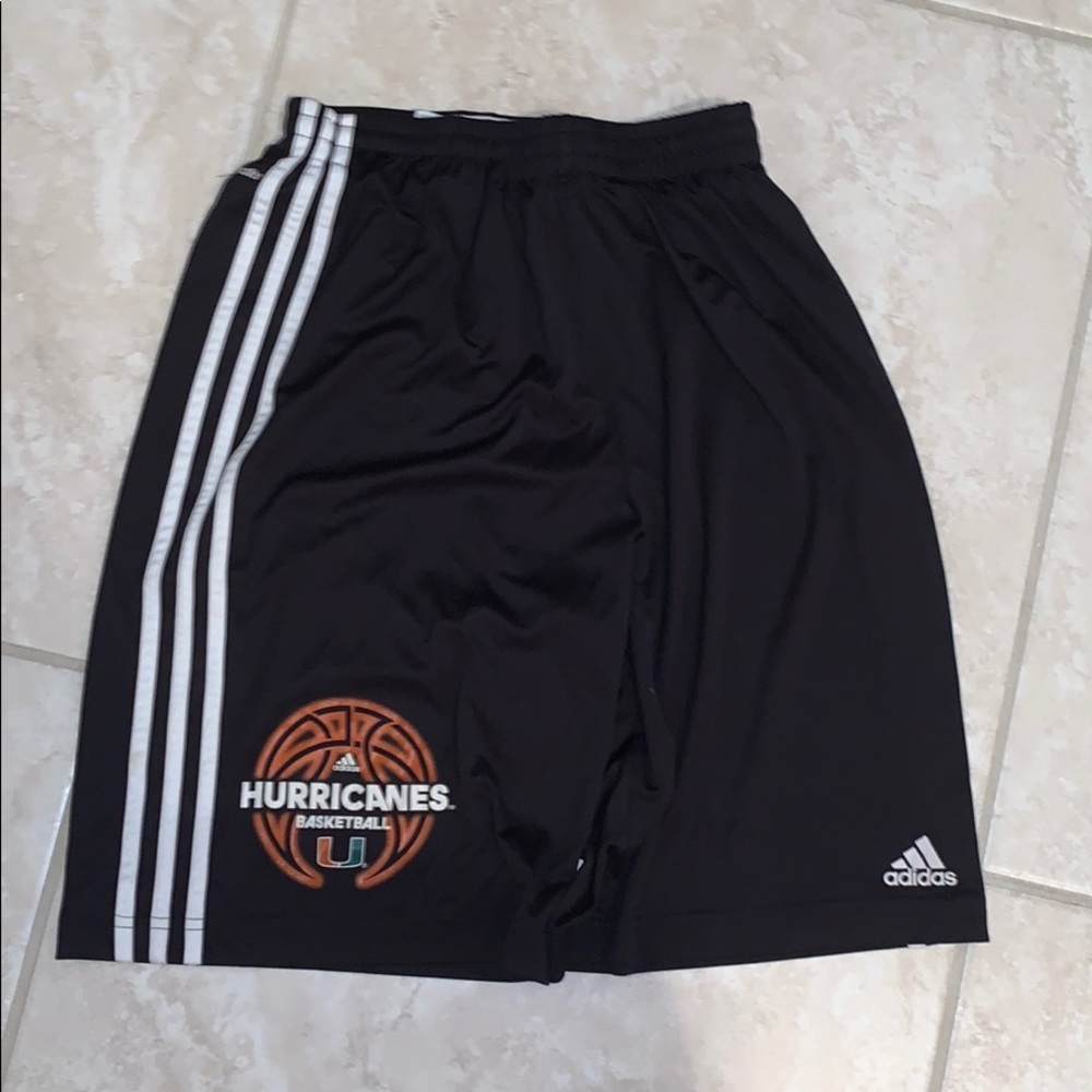 Adidas U of Miami Basketball Shorts